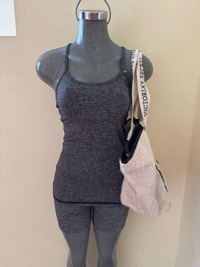 lululemon athletica Dark Gray Seamless Tank Top